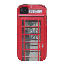 Classic red telephone box photo Case-Mate iPhone 4 case