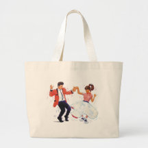 Classic Rock and Roll  Jive Dancing Canvas Bag