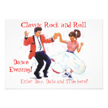 Classic Rock and Roll  Jive Dancing Invites
