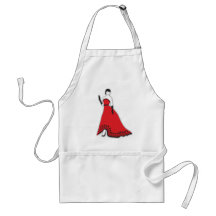 Classic Senorita in Red Aprons