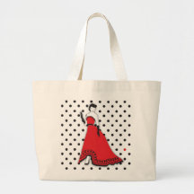 Classic Senorita in Red Tote Bag
