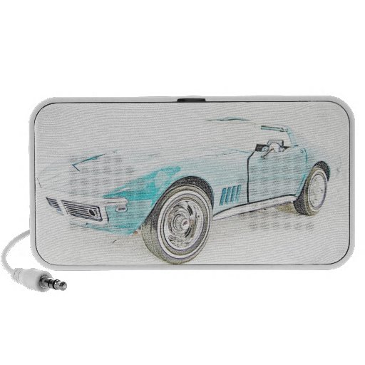 Classic Sports Car Mini Speaker