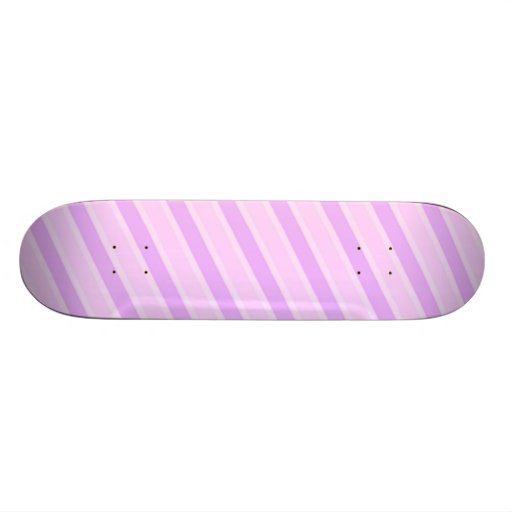 Classic Stripes Pink Candy girly backgrounds Skate Board Deck