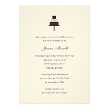 Classic Tiered Cake Bridal Shower Invitation