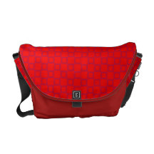 Classical red Rickshaw Messenger Bag