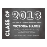 Classroom chalkboard student graduation stylish personalized invitations