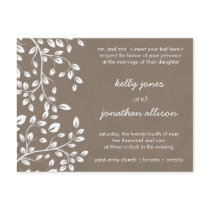 Classy and Elegant Wedding Invitation Postcards