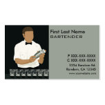 Classy bartender business cards