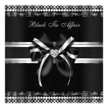 Classy Black and Silver Invite