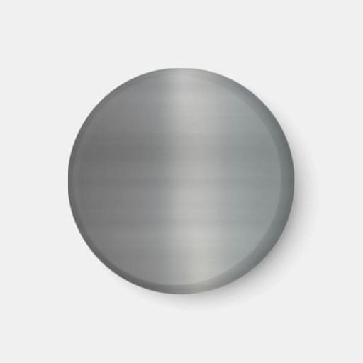 Classy Brushed Metal Textured Fridge Magnets