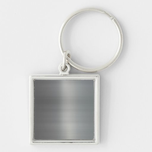 Classy Brushed Metal Textured Keychain
