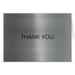 Classy Brushed Metal Thank You cards