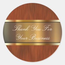 Classy Business Thank You Stickers