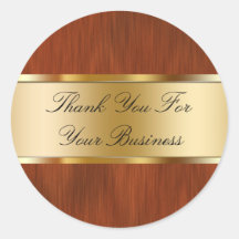 Classy Business Thank You Stickers