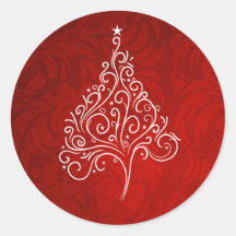 Classy Christmas Envelope Sticker