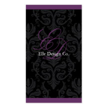 Classy Damask Business Card
