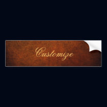 Classy Genuine Leather Designer bumper stickers