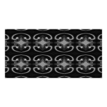 Classy Monochrome Swirl Pattern. Photo Cards