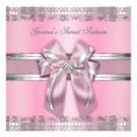Classy Pink and Silver Invite