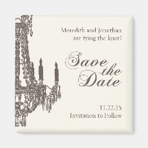 Classy Save the Date Magnet