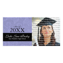 Classy School Graduation Photo Announcement Cards Photo Card