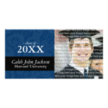 Classy School Graduation Photo Announcement Cards Customised Photo Card