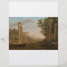 Claude Lorrain - Ruins of the Roman forum Flyers