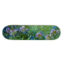 Claude Monet: Agapanthus Skate Boards