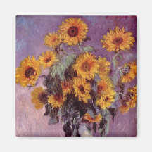 Claude Monet - Bouquet of Sunflowers Magnet