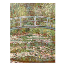 Claude Monet - Bridge Over a Pond of Water Lilies Post Card