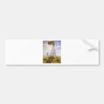 Claude Monet - The Woman With The Parasol Bumper Sticker