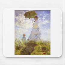 Claude Monet - The Woman With The Parasol Mouse Mat