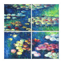 Claude Monet: Water Lilies 3 Canvas Print