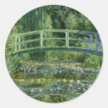 Claude Monet Water Lilies and Japanese Bridge Sticker