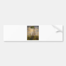 Claude Monet: Woman with a Parasol, 1875 Bumper Sticker