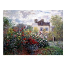 Claude Monet's Garden Postcard