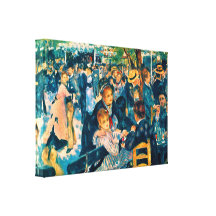 Claude - The ball at the Le Moulin de la Galette Canvas Prints