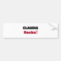 Claudia Rocks Bumper Sticker