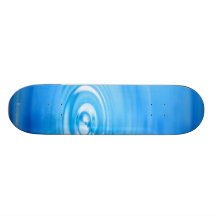 Clean blue water ripples skate decks