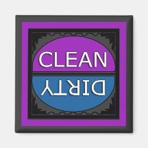 Clean Dirty Dish Washer Magnet