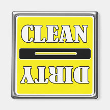 Clean Dirty Dish Washer Magnet