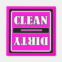 Clean Dirty Dish Washer Magnet