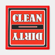 Clean Dirty Dish Washer Magnet