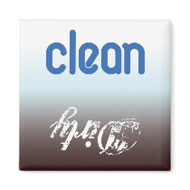 clean/dirty dishwasher/laundry refrigerator magnet