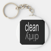 Clean/Dirty Dishwasher Magnet Key Chains