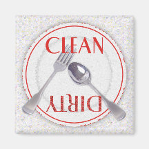Clean/Dirty Plate Magnet