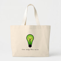 Clean Energy Bulb - Tote Bag