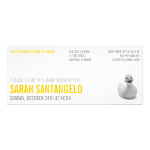 Clean Lemon Kitsch Baby Shower Invitation