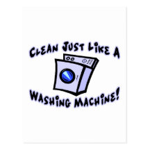 Clean Like A Washing Machine Post Card