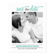 Clean Look Save The Date Card Postcards
